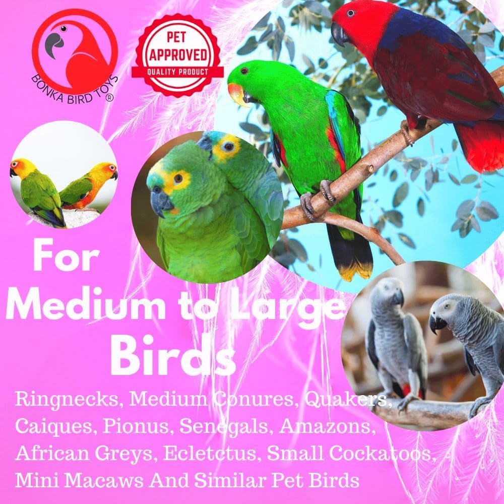 Bonka Bird Toys 1241 Double Helix – Medium Bird Shredding Toy MJ's Pet Closet