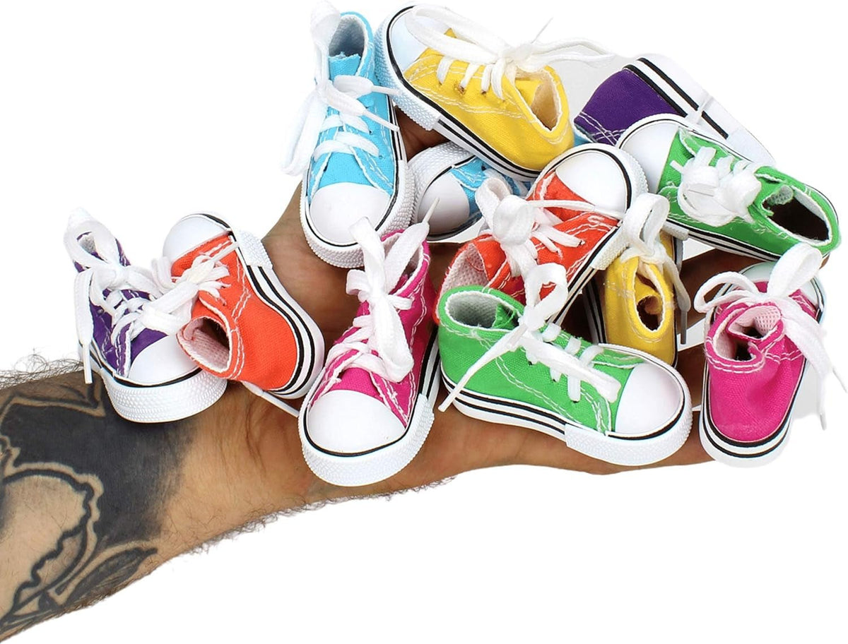 Bonka Bird Toys 12 Mini Sneakers – Foot Toys for Parrots & Small Birds MJ's Pet Closet
