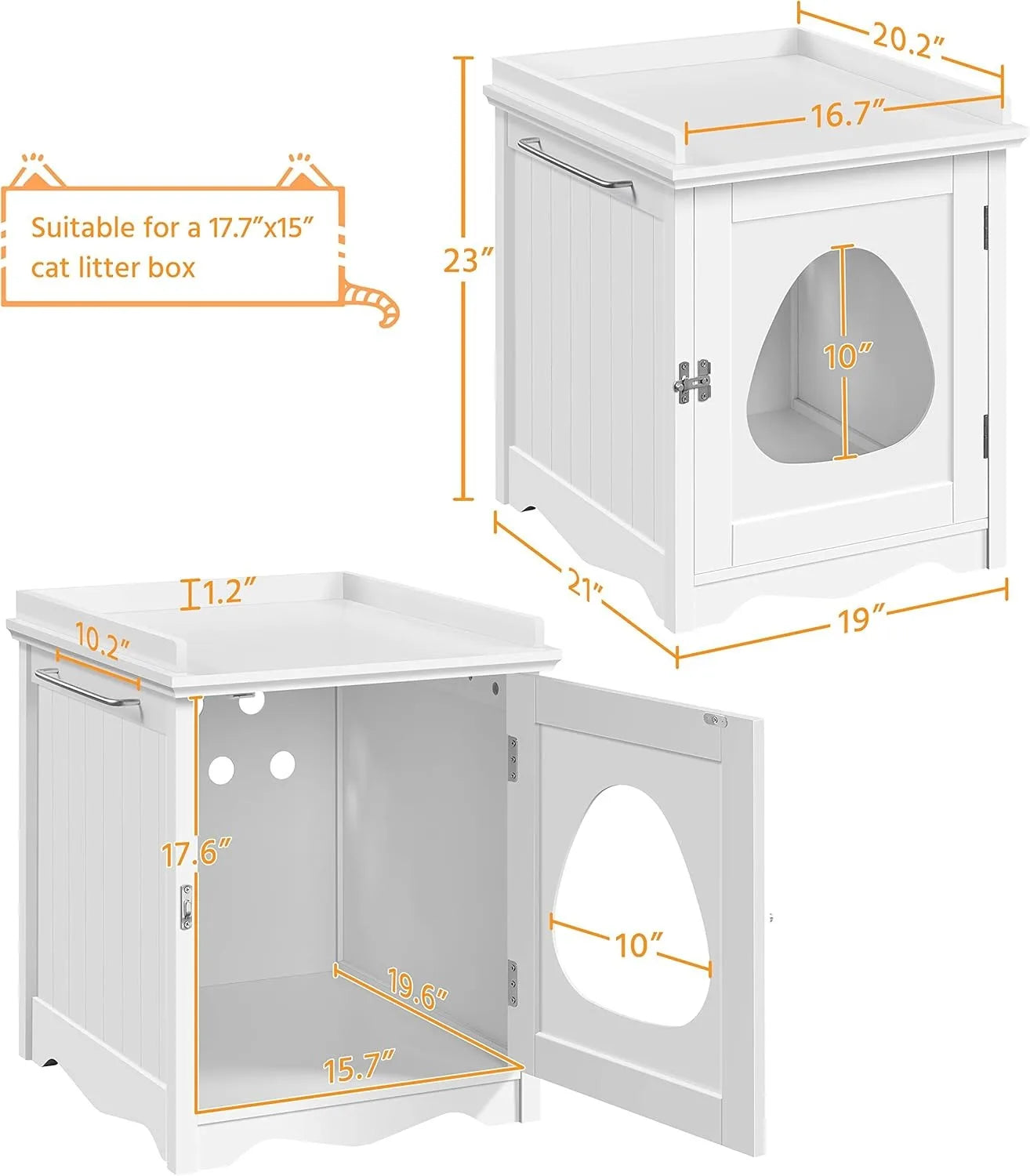 Hidden Cat Litter Box Enclosure