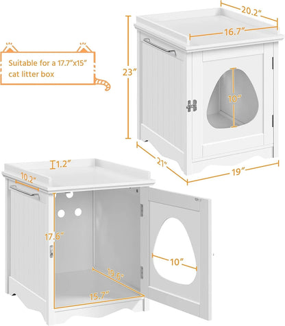 Hidden Cat Litter Box Enclosure