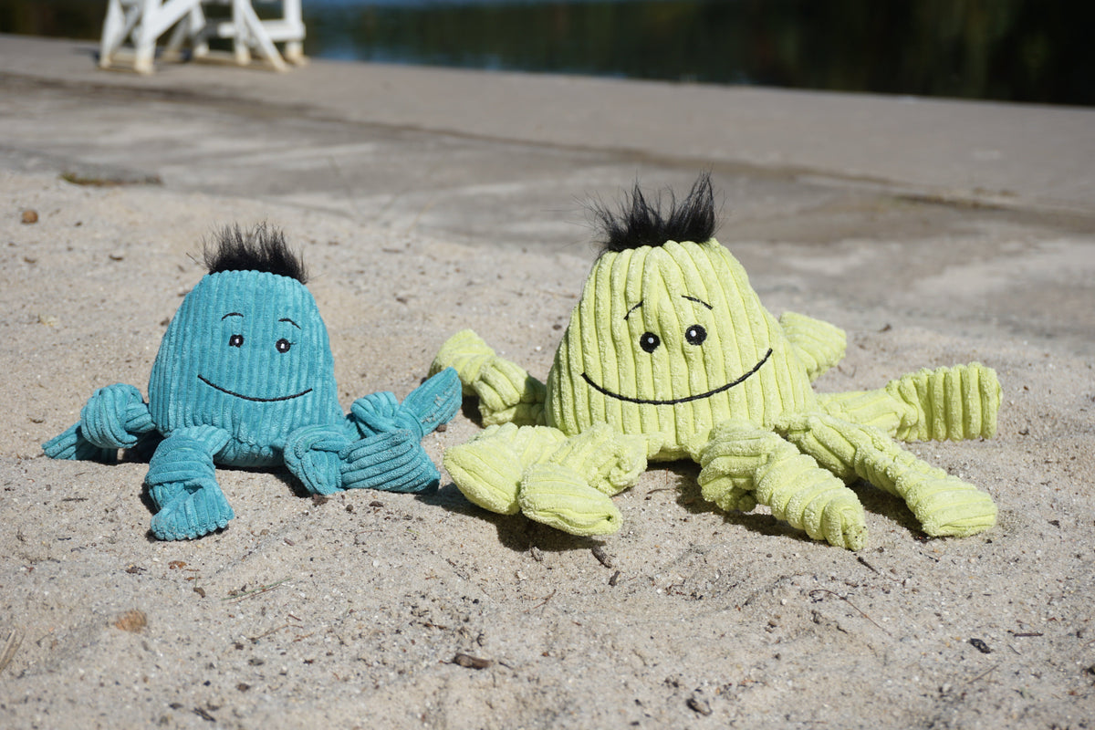Octavie Octopus Knottie® Plush Dog Toy – Multi-Squeaker Tug Toy for Dogs HuggleHounds