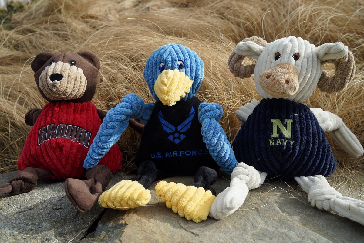 Navy Midshipmen Bill the Goat Knottie® Plush Dog Toy – Officially Licensed NCAA HuggleHounds