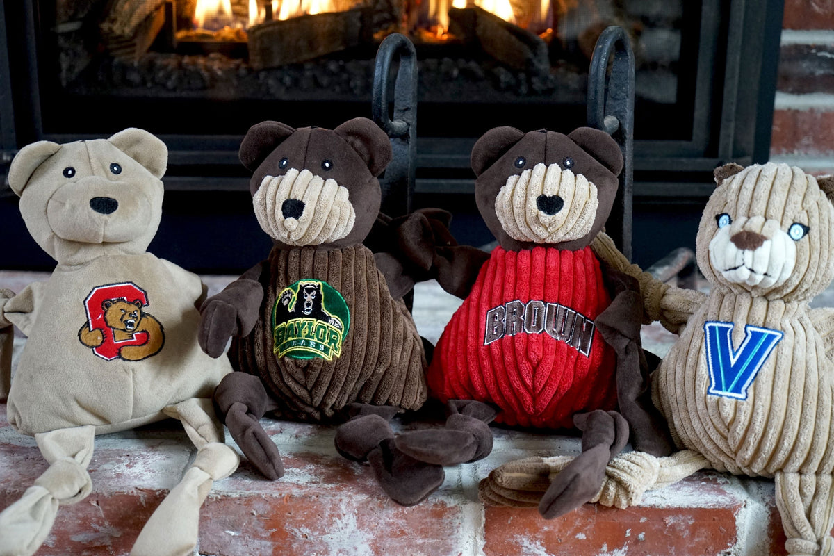 Brown Bears Bruno the Bear Knottie® Plush Dog Toy – Officially Licensed NCAA HuggleHounds