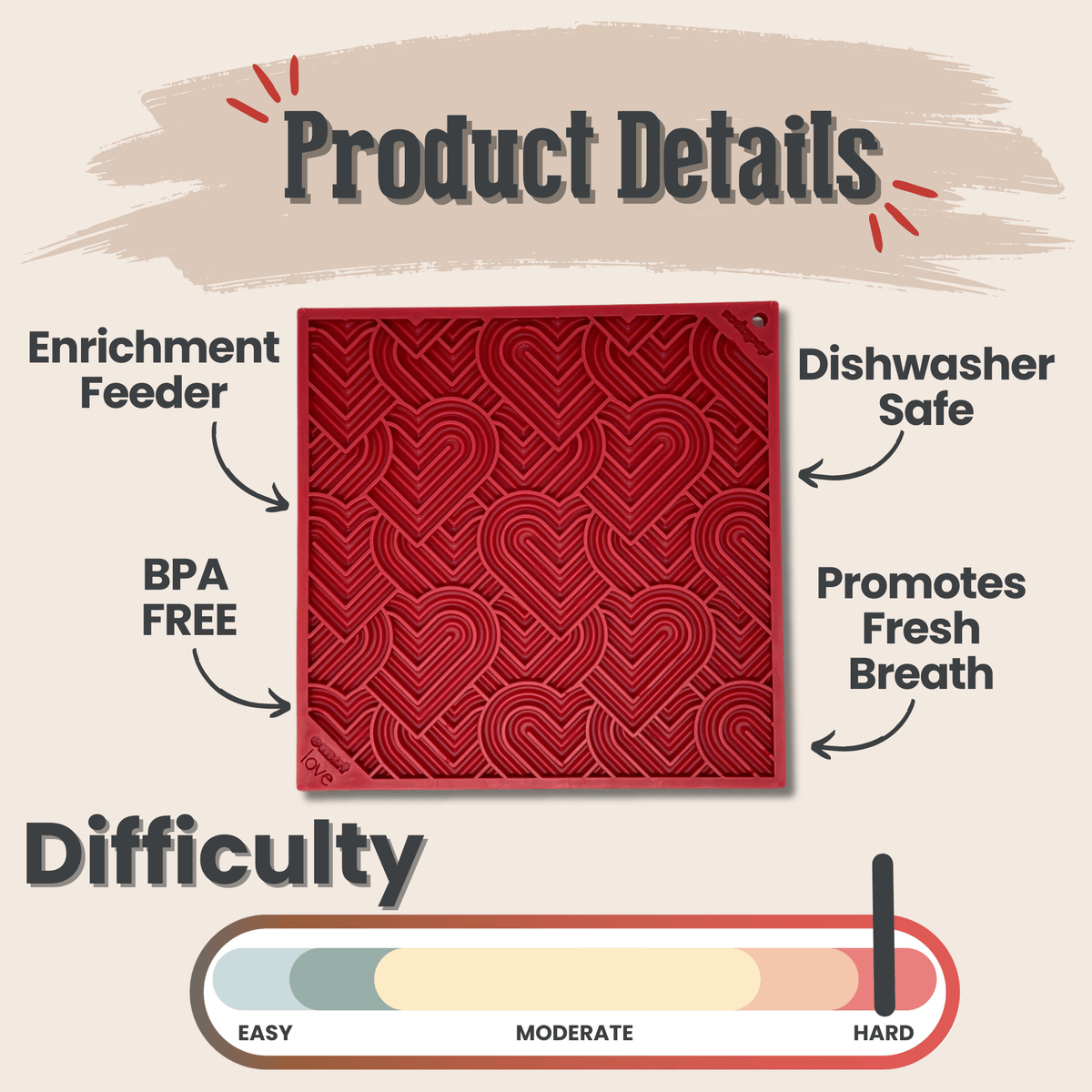 SodaPup Lick Mat for Dogs & Cats – Enrichment Feeder Farm To Pet