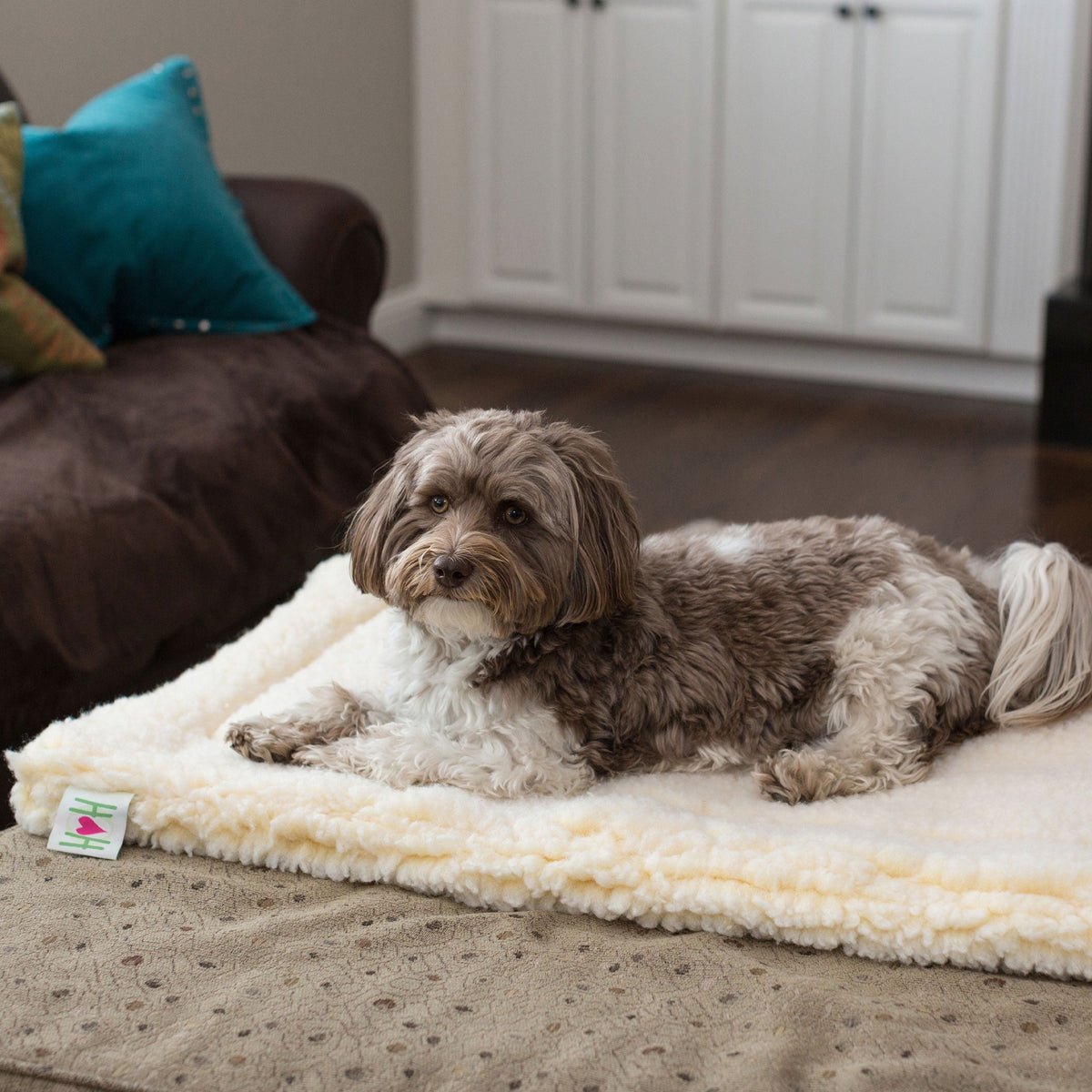 HuggleFleece® Fleece Mat for Dogs & Cats | Orthopedic Pet Bed HuggleHounds