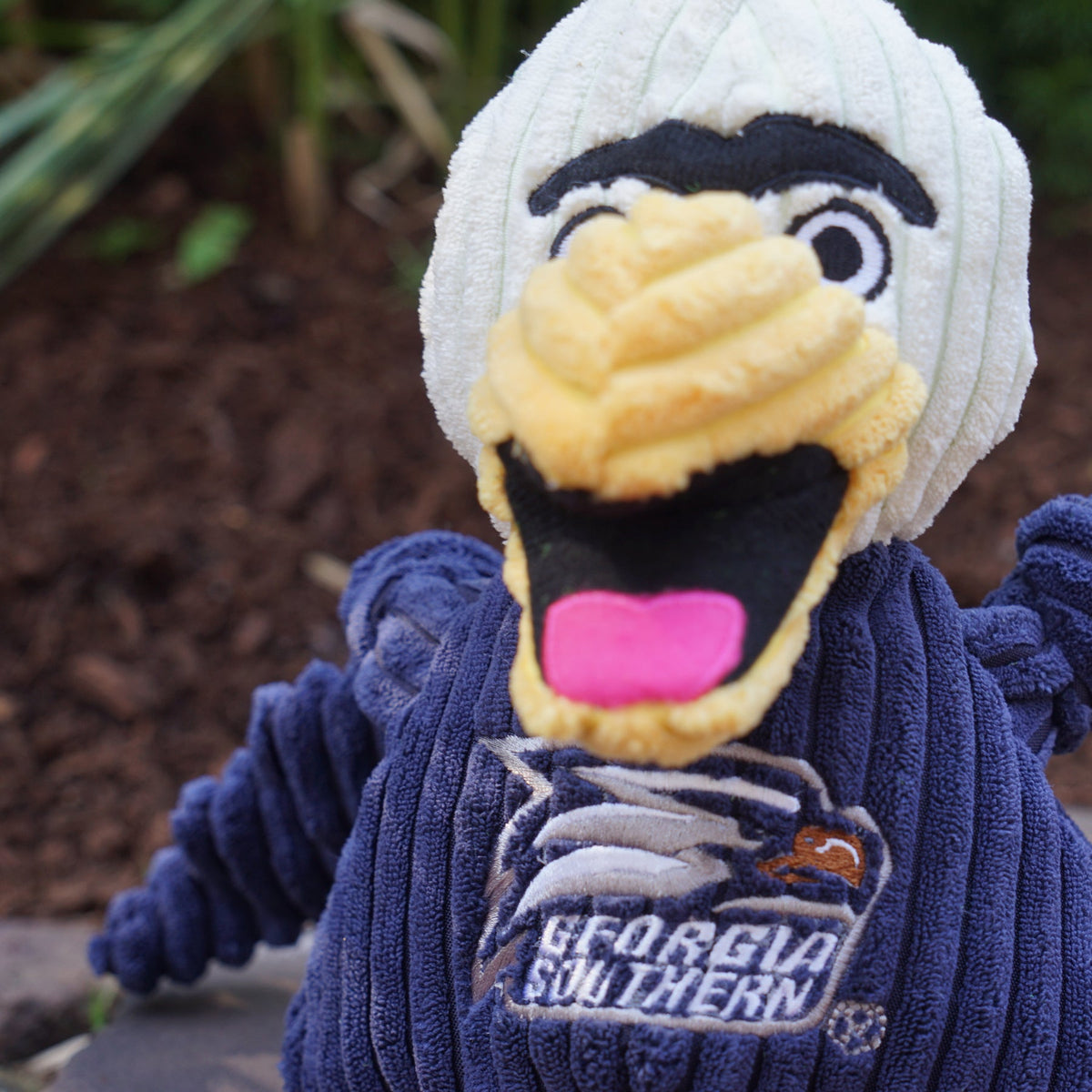 Georgia Southern Eagles Gus the Eagle Knottie® Plush Dog Toy – Officially Licensed NCAA HuggleHounds