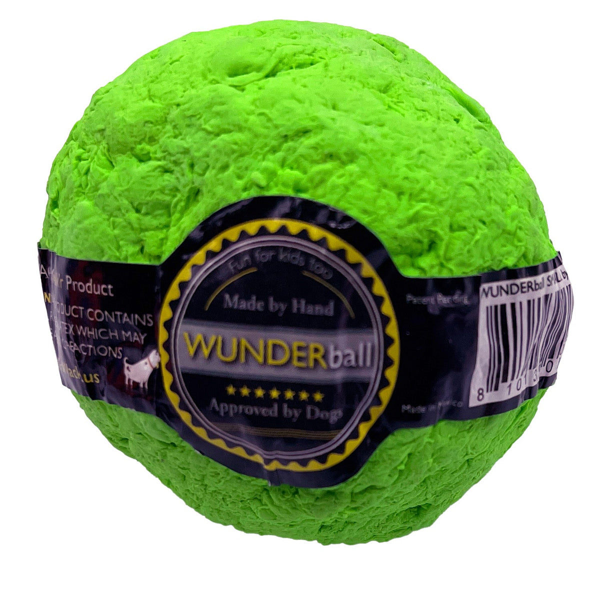 WUNDERball Dog Fetch Toy | 100% Natural Rubber, Floatable & Virtually Indestructible | S–XL WACKYstore