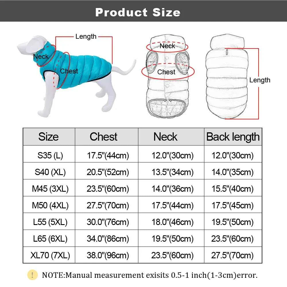 Reversible Waterproof Winter Dog Jacket – 3-Layer Thick Fleece Coat Dabfavshop