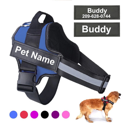 Reflective Breathable Adjustable Pet Harness