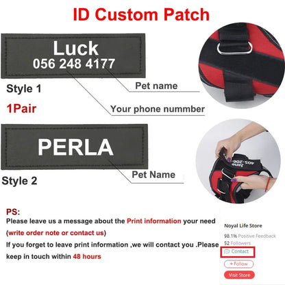 Reflective Breathable Adjustable Pet Harness