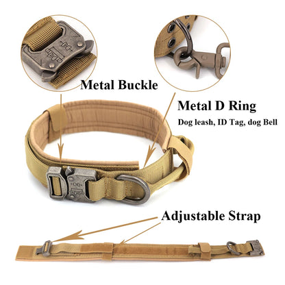 Training Collar Adjustable Tactical And Leash Set Control Handle