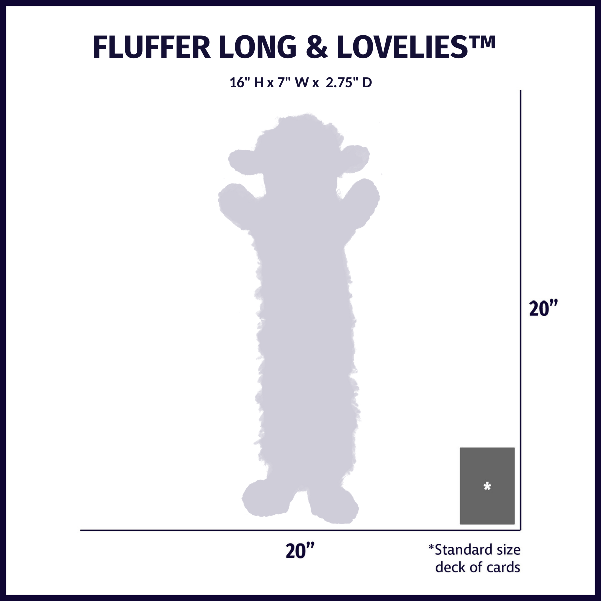 Penelope Pig Fluffer Long & Lovelie™ Plush Dog Toy – 3 Squeakers, Crinkle & Machine Washable HuggleHounds