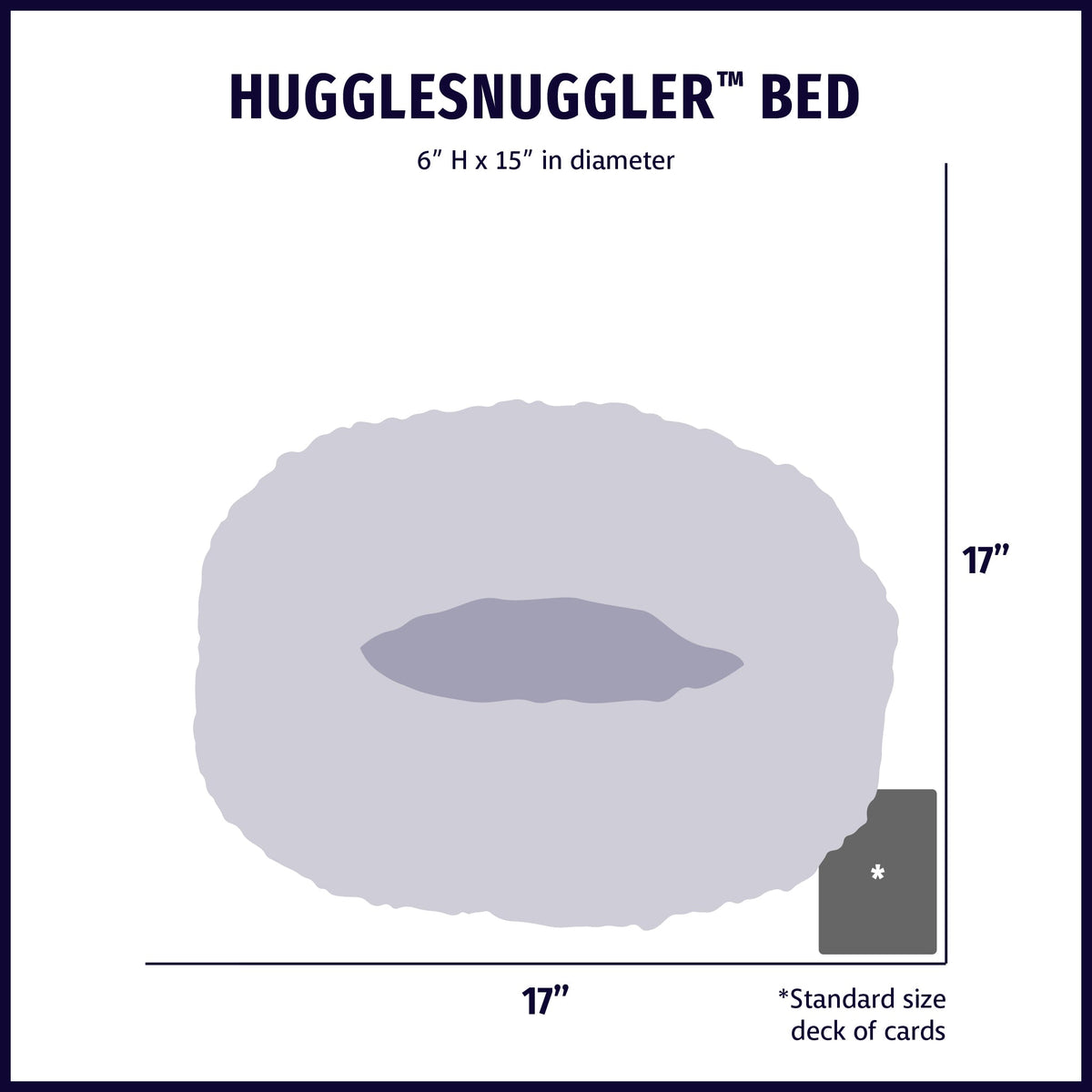 HuggleFleece® HuggleSnuggler™ Pet Bed – Soft, Washable Bed for Cats & Small Dogs HuggleHounds
