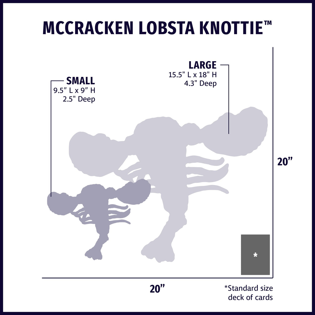 McCraken Lobsta™ Knottie® Plush Dog Toy – 5-Squeaker Tug & Chew Toy HuggleHounds