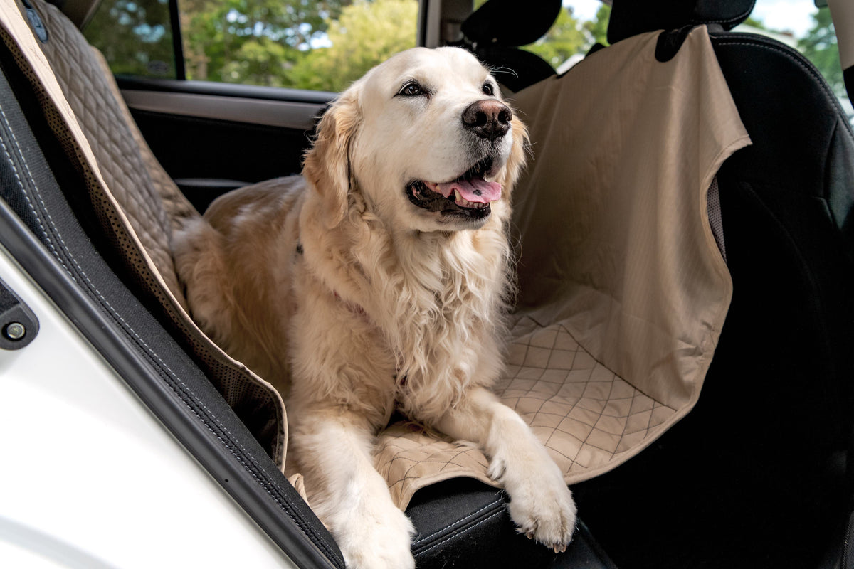TuffutLuxx® Dog Car Seat Protector – Waterproof, Chew-Proof Travel Cover HuggleHounds