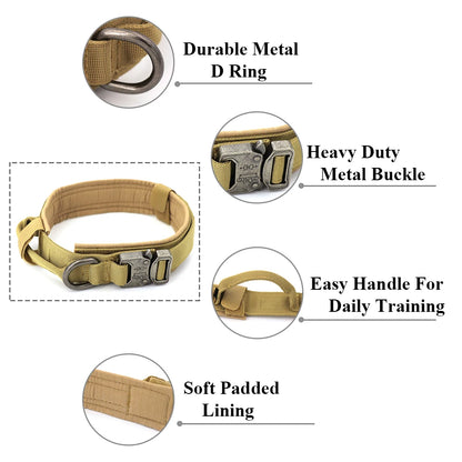 Training Collar Adjustable Tactical And Leash Set Control Handle