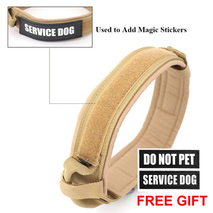 Training Collar Adjustable Tactical And Leash Set Control Handle