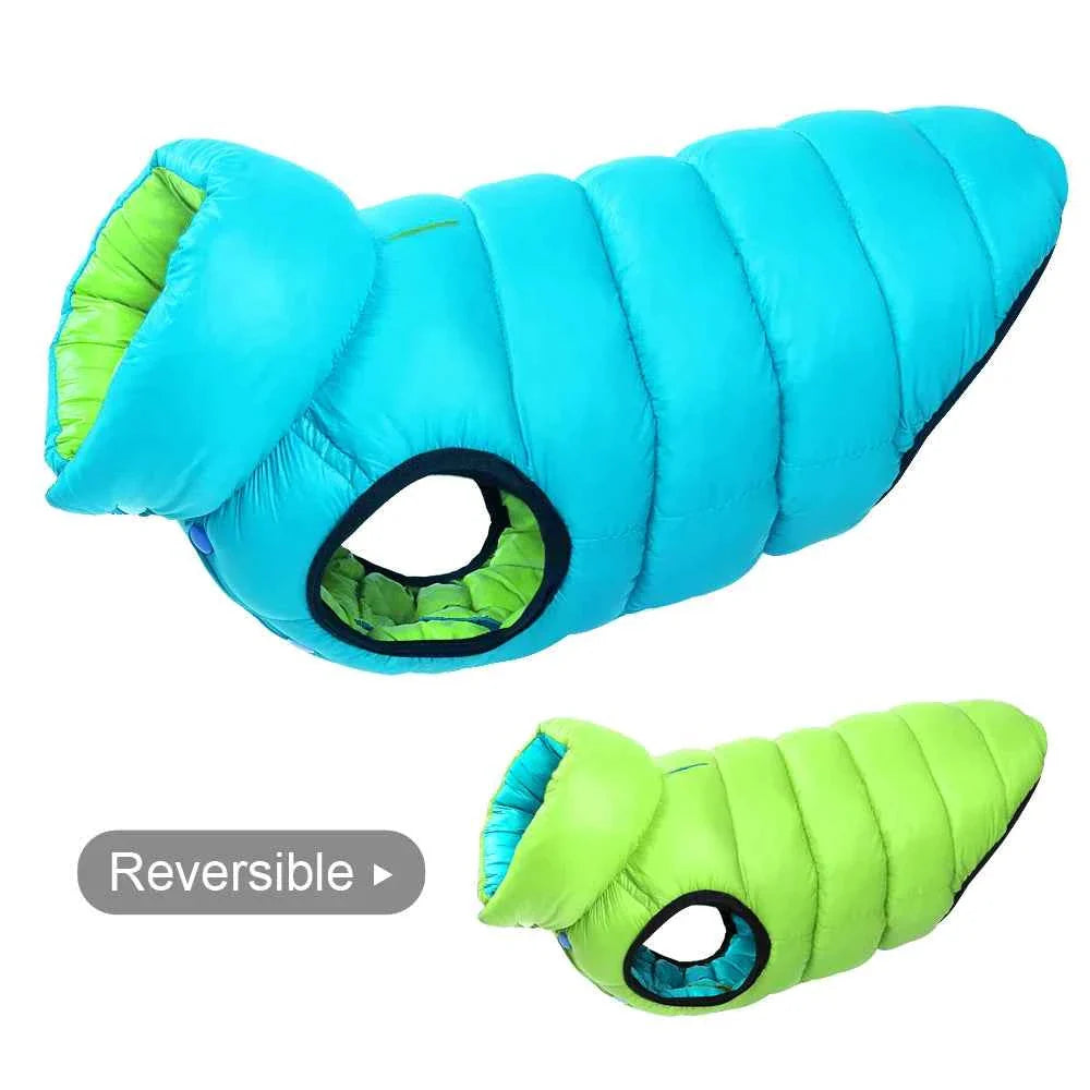Reversible Waterproof Winter Dog Jacket – 3-Layer Thick Fleece Coat Dabfavshop