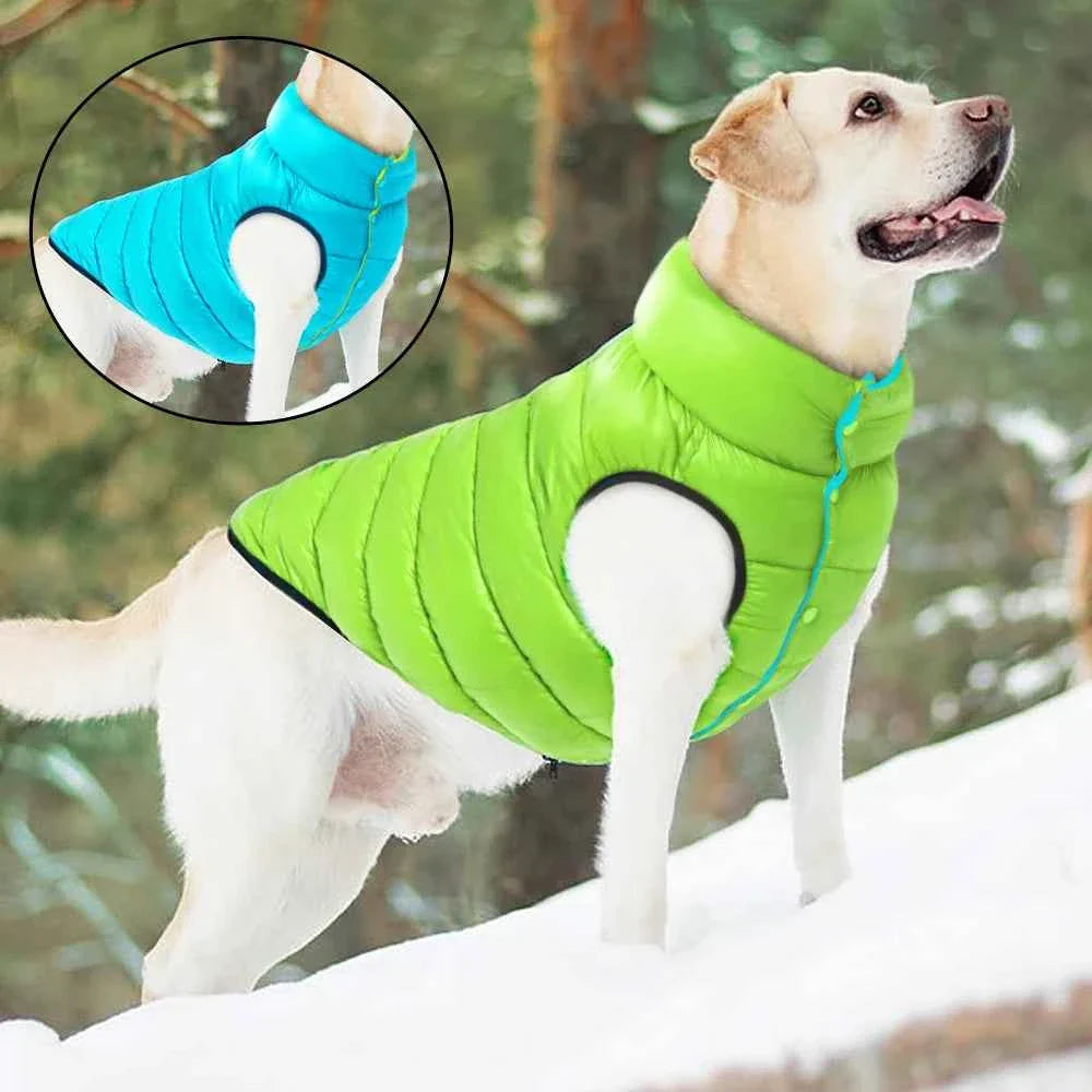 Reversible Waterproof Winter Dog Jacket – 3-Layer Thick Fleece Coat Dabfavshop