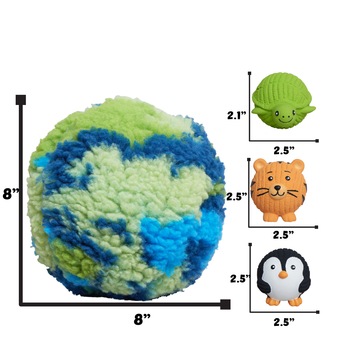 HuggleSnuffles™ SnuffleSphere™ Puzzle Ball – 6 Toys in 1 with 3 Ruff-Tex® Characters HuggleHounds