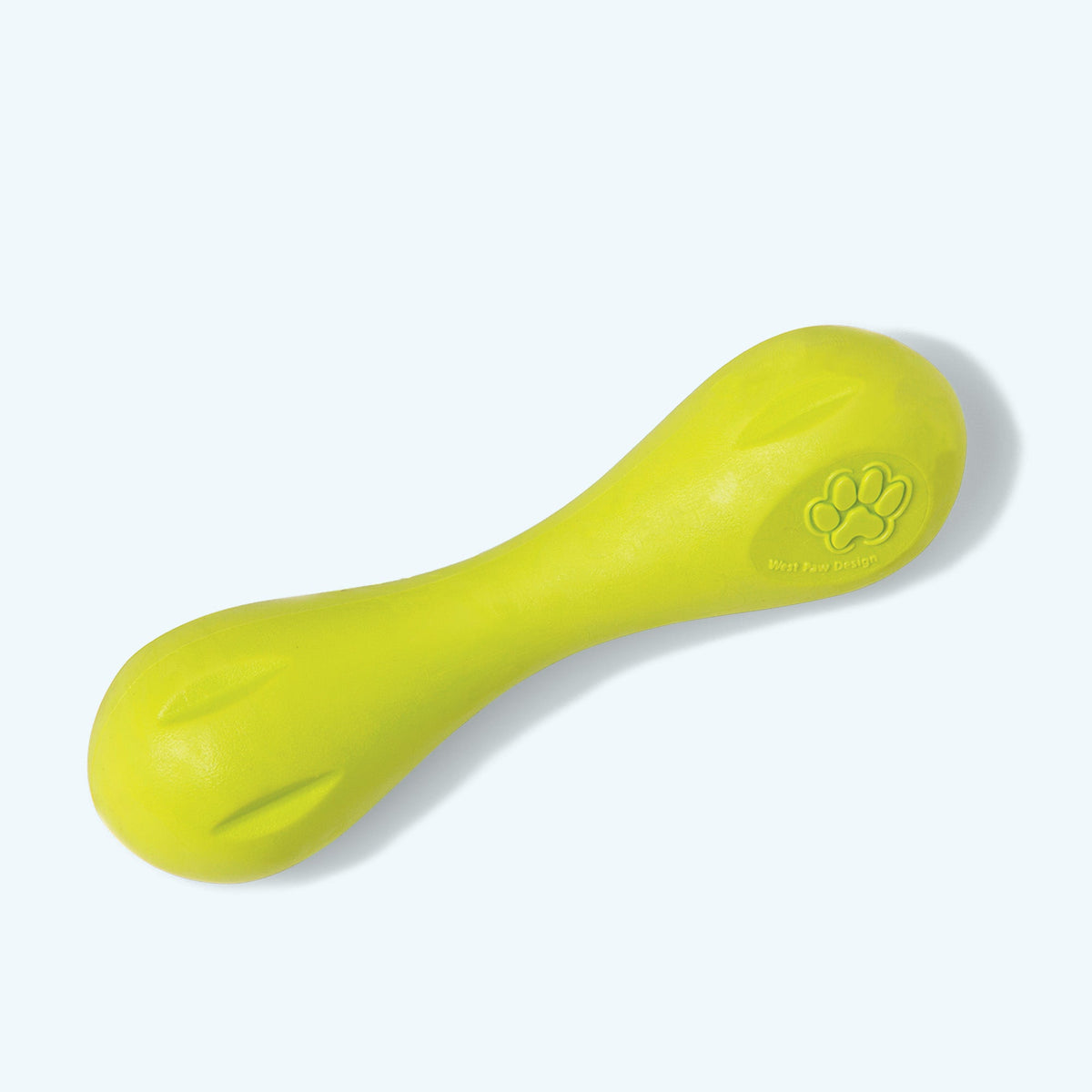 West Paw Hurley Dog Bone | Tough Chewer Fetch Toy | Floatable & Non-Toxic | XS, S, L West Paw