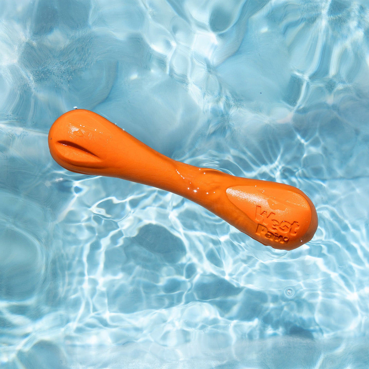 West Paw Hurley Dog Bone | Tough Chewer Fetch Toy | Floatable & Non-Toxic | XS, S, L West Paw