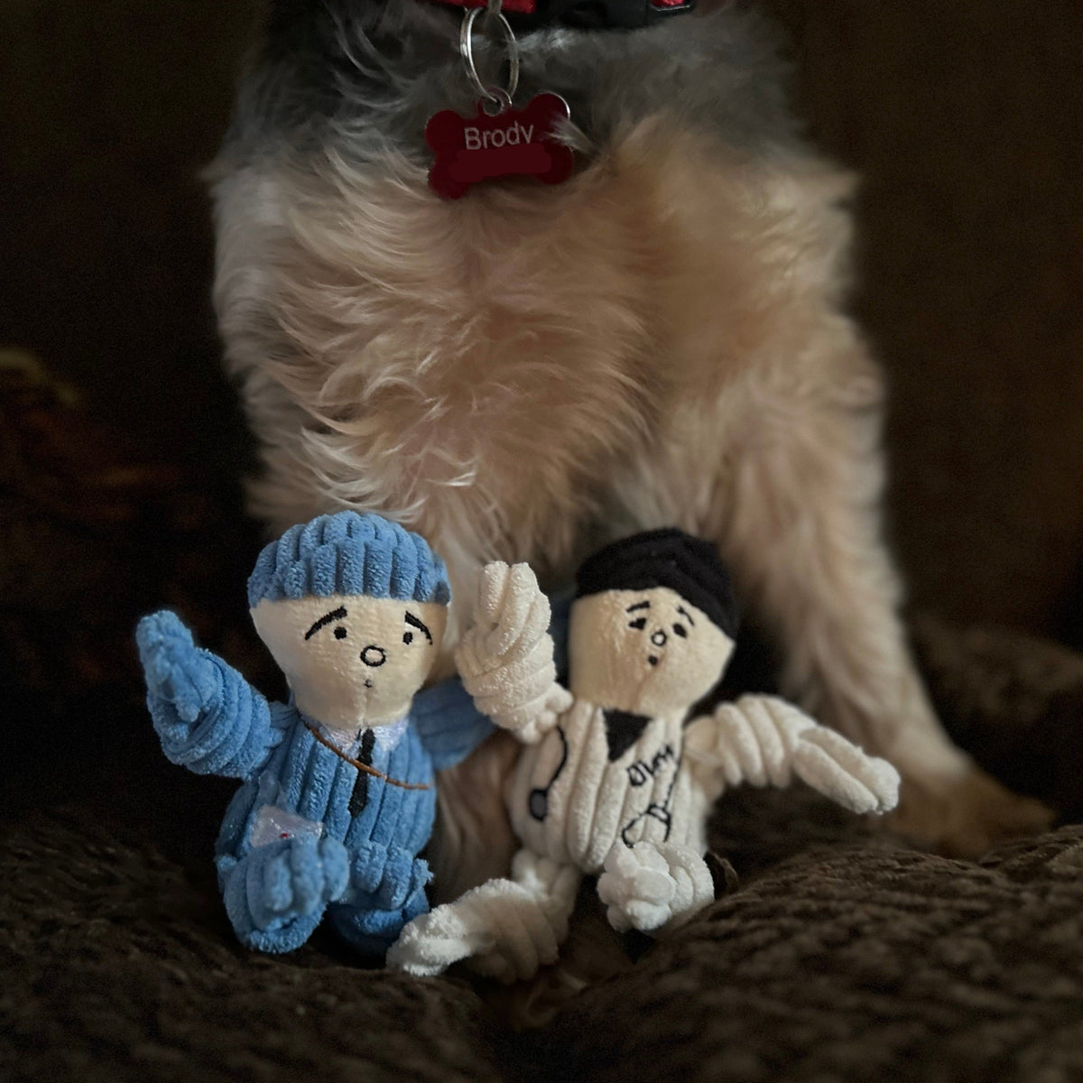 Wee Huggles® Dog People™ Plush Dog Toy 3-Pack – Squeaky Mini Toys for Small Breeds HuggleHounds
