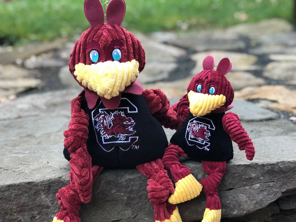 South Carolina Gamecocks Cocky Knottie® Plush Dog Toy – Officially Licensed NCAA HuggleHounds