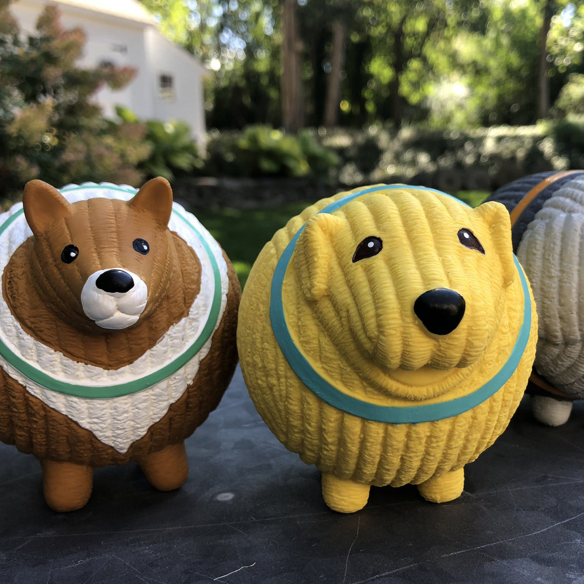 Ruff-Tex® HuggleMutt™ Squeaky Latex Ball Dog Toys – 3-Pack, Large HuggleHounds