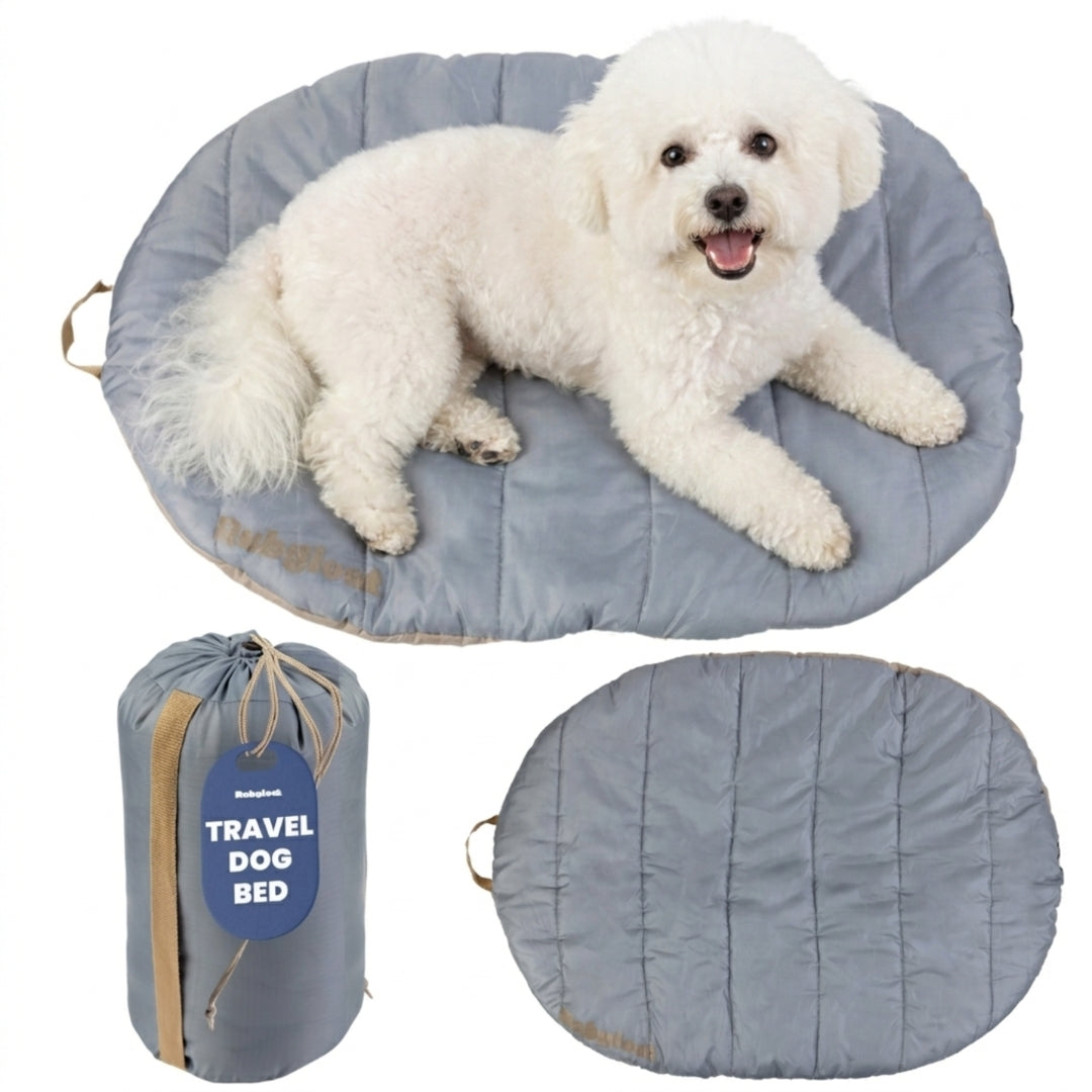 Travel Dog Bed - Foldable & Packable for Travel, Road Trip, Camping Rubyloo
