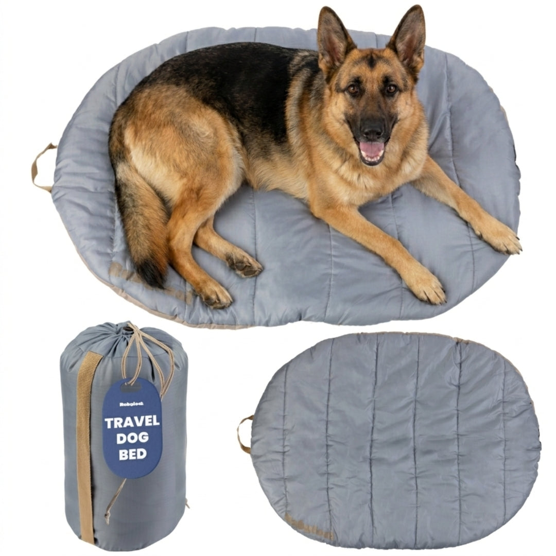 Travel Dog Bed - Foldable & Packable for Travel, Road Trip, Camping Rubyloo