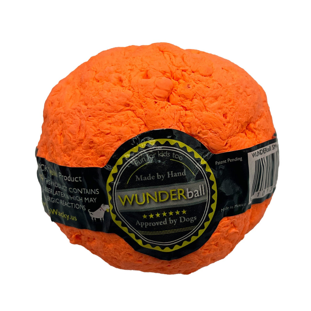 WUNDERball Dog Fetch Toy | 100% Natural Rubber, Floatable & Virtually Indestructible | S–XL WACKYstore