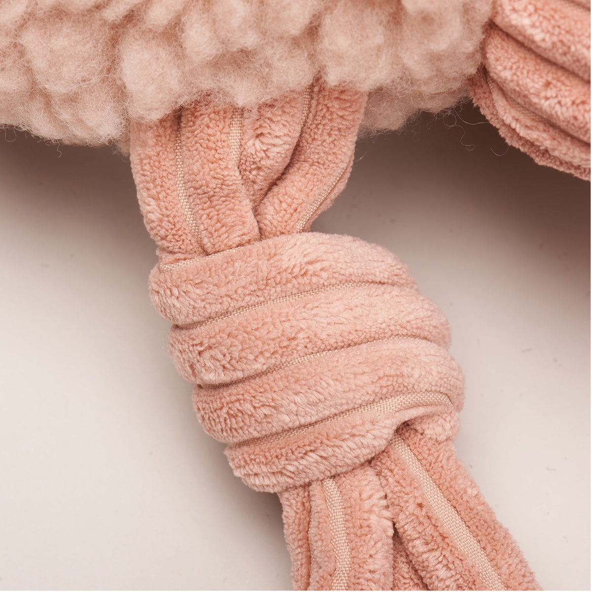 Penelope Pig HuggleFleece® FlufferKnottie™ Plush Dog Toy – 5 Squeakers, Machine Washable HuggleHounds