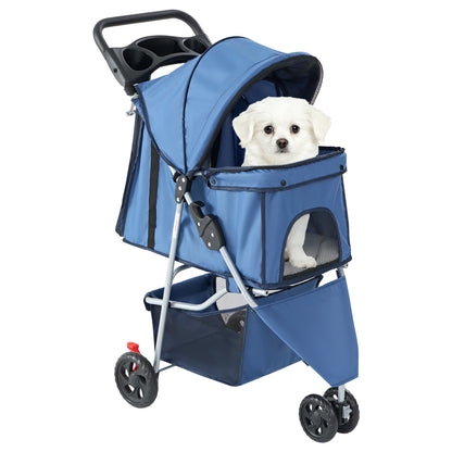 3 Wheels Foldable Pet Stroller