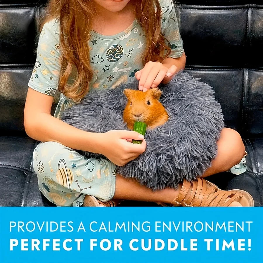 Plush Small Animal Nest Bed | Ultra-Soft, Non-Slip & Insulated | 30cm | Hamsters, Guinea Pigs & More Perfecsy