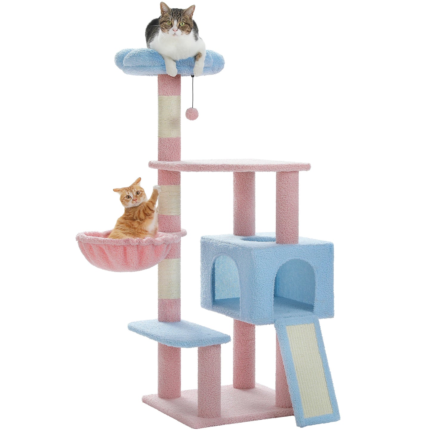 Flower Cat Tree Multi-Level Tower with Sisal