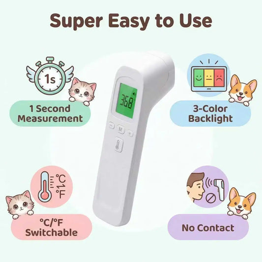 2-in-1 Accuracy Thermometer Portable Display Reading