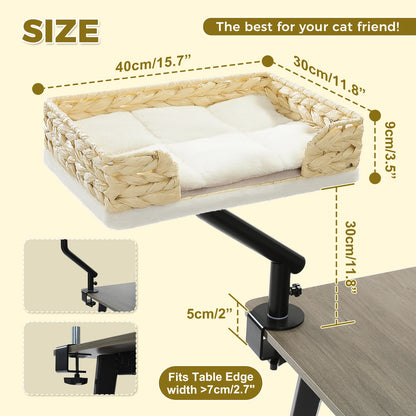 360° Rotatable Cat Bed Stand for Indoors
