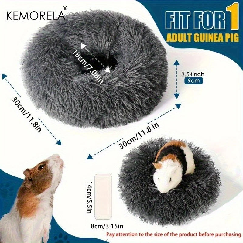 Plush Small Animal Nest Bed | Ultra-Soft, Non-Slip & Insulated | 30cm | Hamsters, Guinea Pigs & More Perfecsy