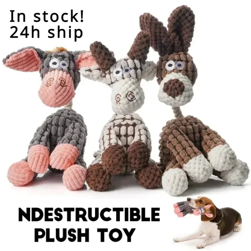 Plush Squeaky Chew Toys Teething Training
