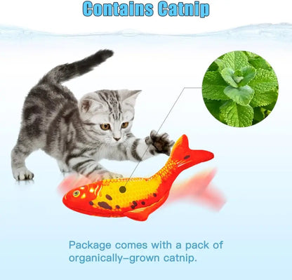 2 Pack 9" Floppy Fish Cat Toys SilverVine and Catnip
