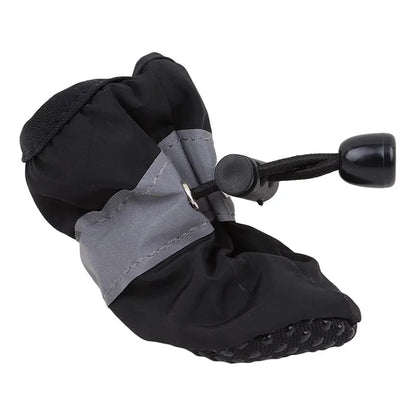 4Pcs Boots Waterproof Non-slip Sole with Reflective Strip