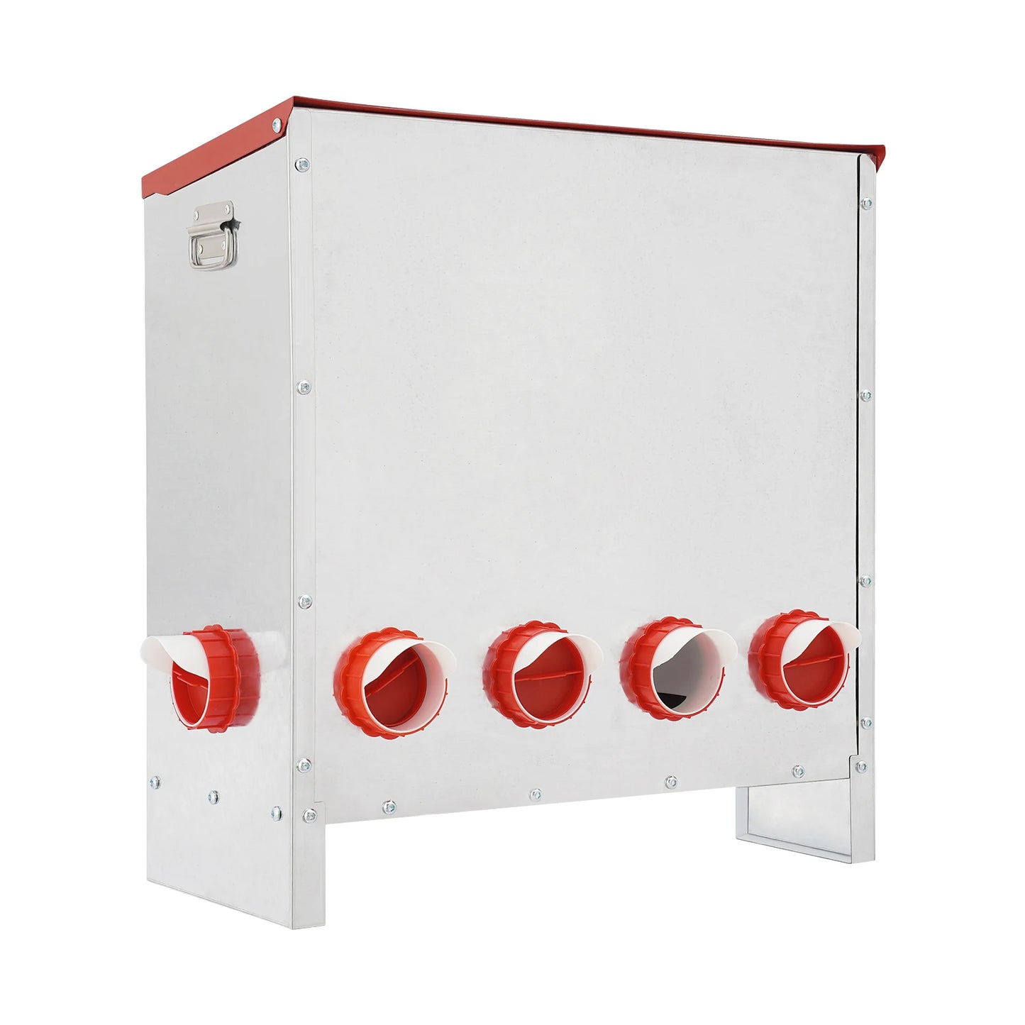10 Ports Galvanized Metal Chicken Feeder 66.14LBS