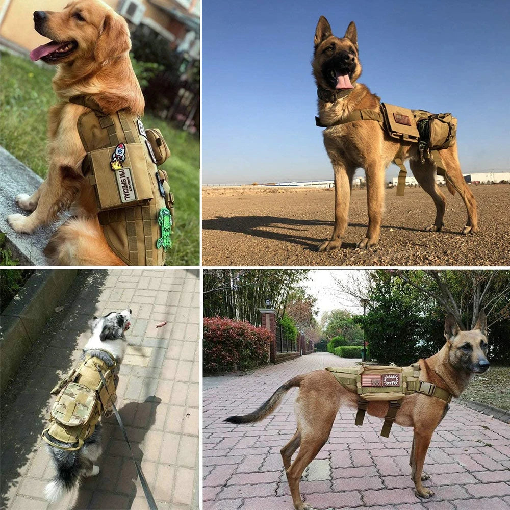 12 Pieces Tactical Patch Bundle Vest Harness Collar