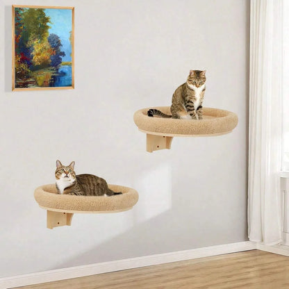 Wall Mounted Solid Wooden Furniture For Climbing