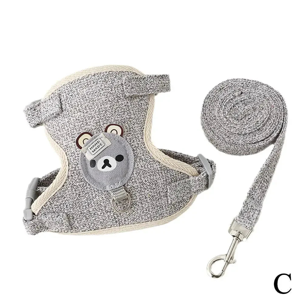 Undershirt Vest Harness & Leash for Small Dogs & Cats | Adjustable & Breathable Econic Blanks