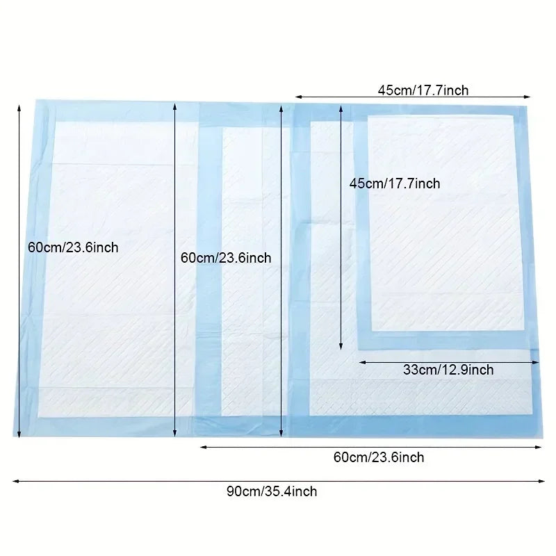 40/50/100/200pcs Super Absorbent Odor-Control Diaper And Training Pads