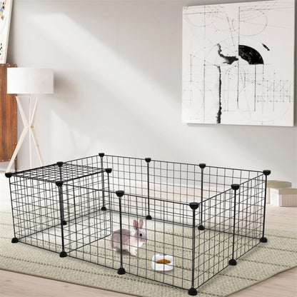 Playpen Small Animal Cage Indoor Portable Metal Wire