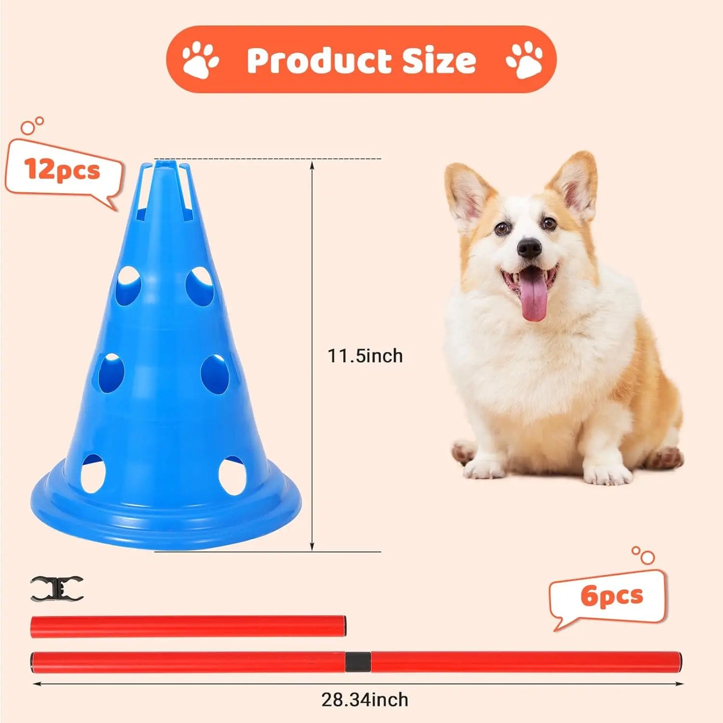 Dog Hurdle  Agility Course Backyard Set