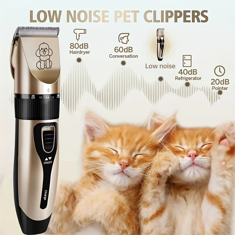 Low-noise  USB  pet grooming tool